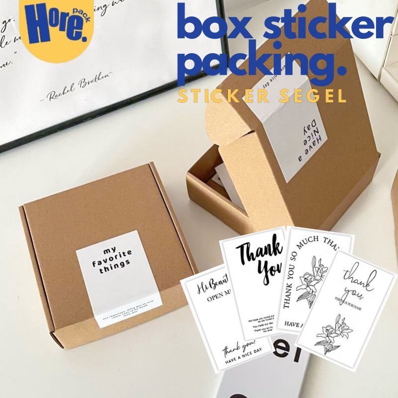 [50pcs] Sticker Segel Box Sticker Packing Sticker Segel Packing Box Online Shop Sticker Thank You Se