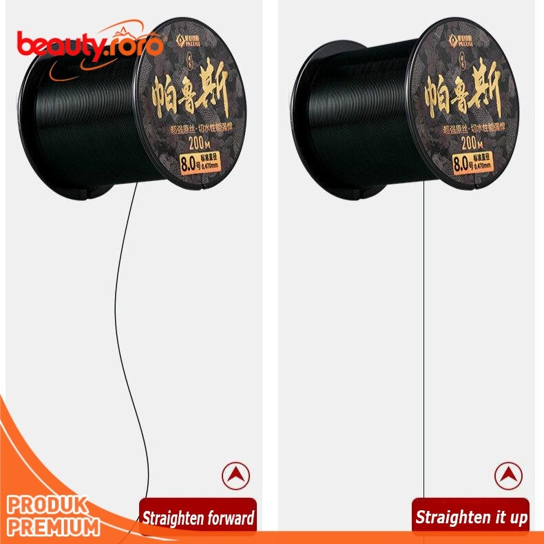 Sfeexun Nilon Memancing Baris 200 M Dua Garis Warna Memancing Gear