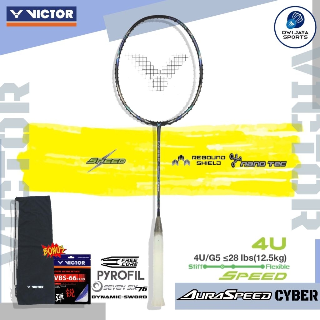 Raket Badminton Victor AURASPEED CYBER C | Raket Victor Auraspeed Cyber | Victor Ars Cyber C