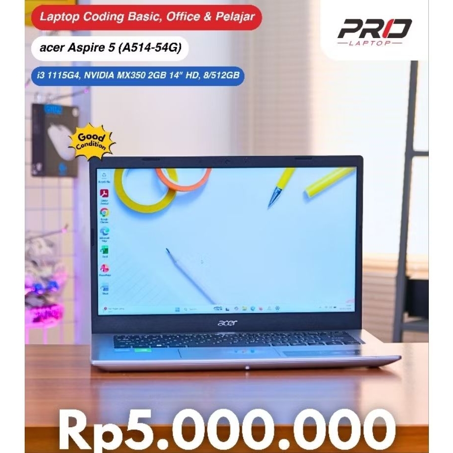 ACER ASPIRE 5 (A514-54G) INTEL CORE I3 111G4 8/512GB