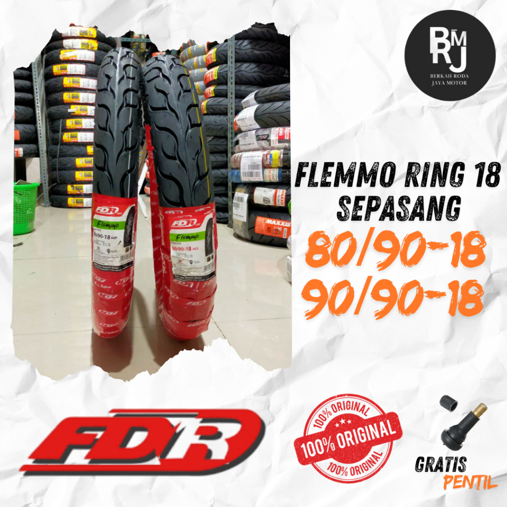 BAN MOTOR FDR FLEMMO RING 18 80/90 NON TUBELESS / TUBETYPE RX KING
