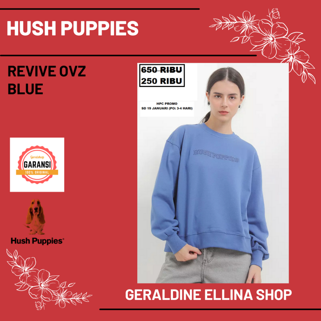 Baju sweaters Hush Puppies wanita original sale REVIVE OVZ