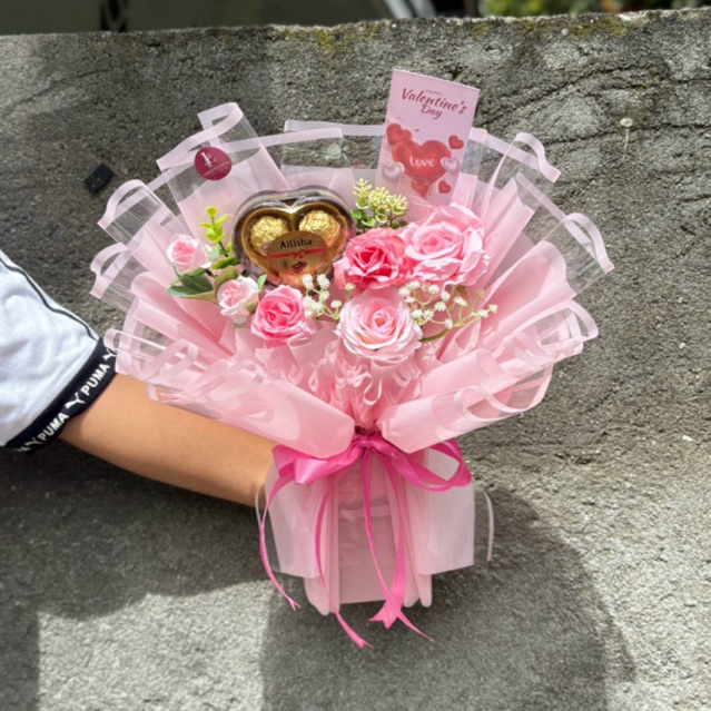 Buket coklat-buket valentine-buket bunga-hadiah valentine