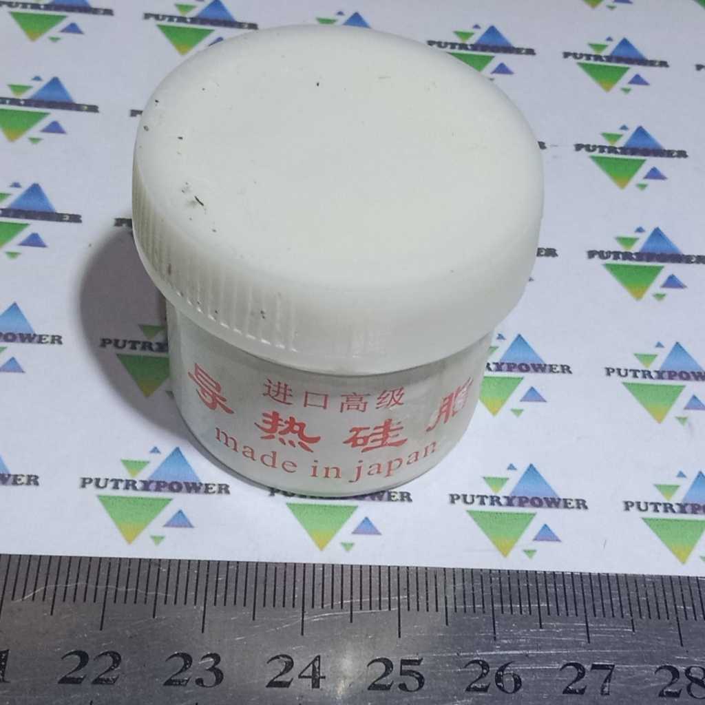 Silicon Grease / Thermal Paste Pendingin Japan 20 Gram / Pasta Paste Thermal Penyalur Dingin Putih .