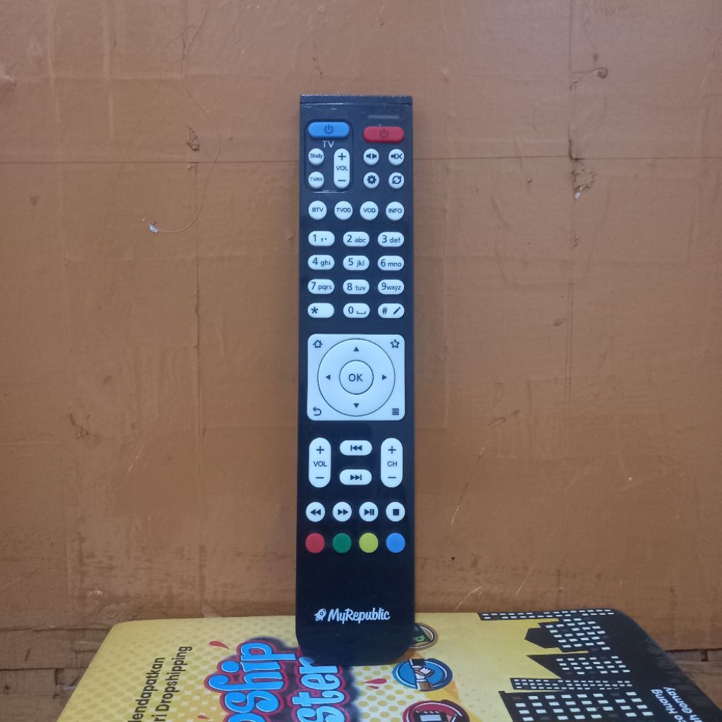 REMOTE TV PARABOLA MY REPUBLIC PUTIH ORIGINAL