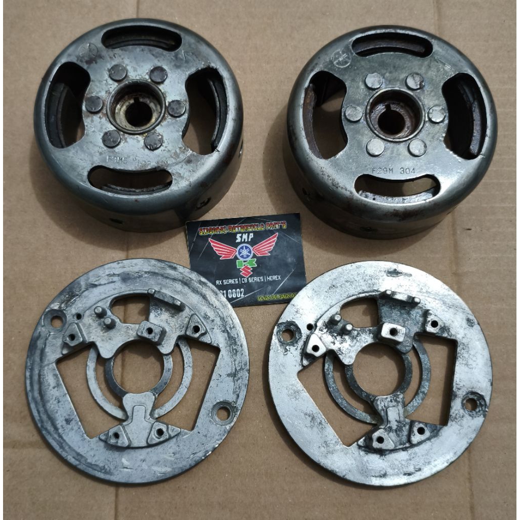 Maghnet dan caren tapak spul pulser mepet Yamaha RXK RX125 original pnp RX King Cobra RX King new.