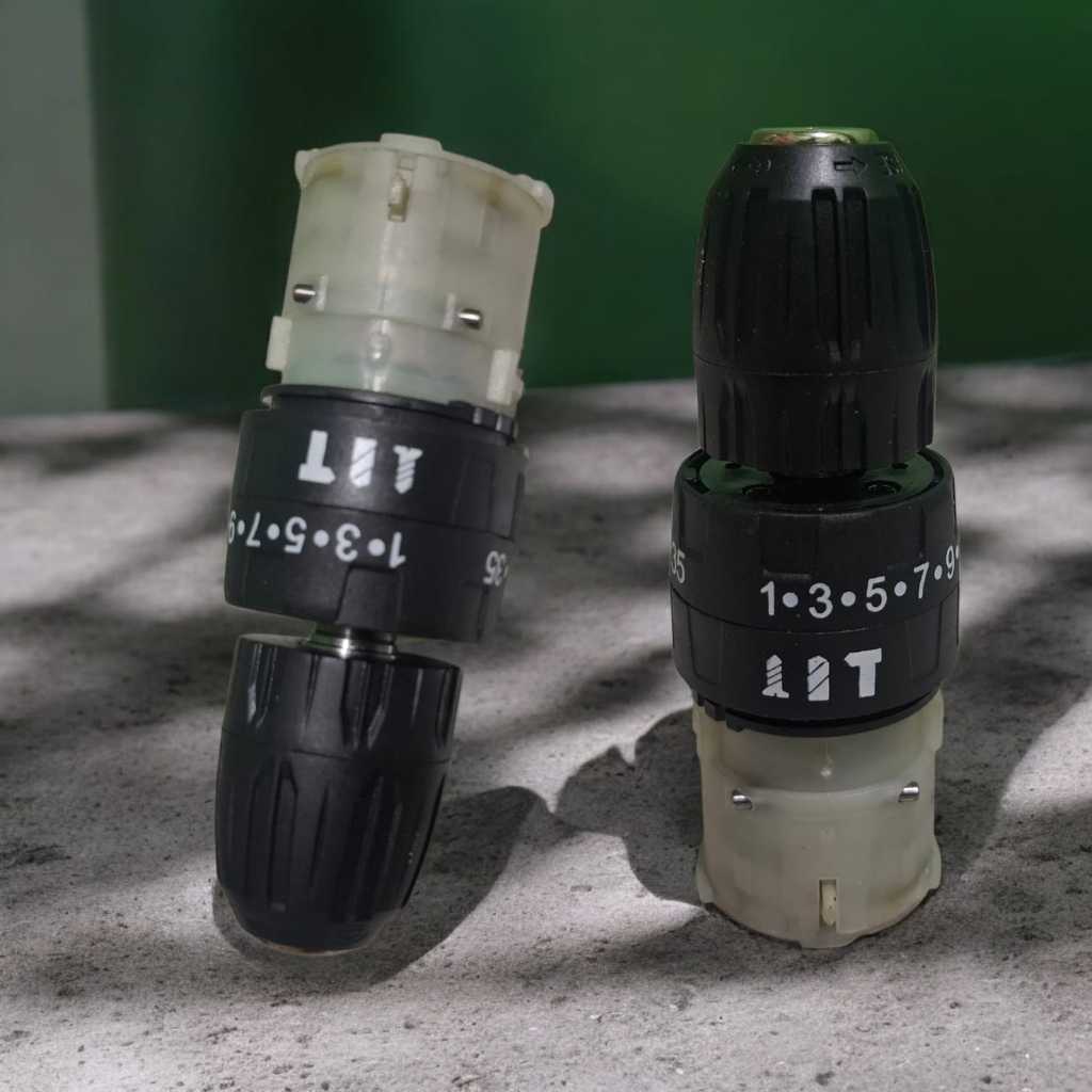 GEARBOX + CHUCK 10MM 3 MODE BOR CORDLESS IMPACT GEARBOX BOR IMPACT DRILL SET