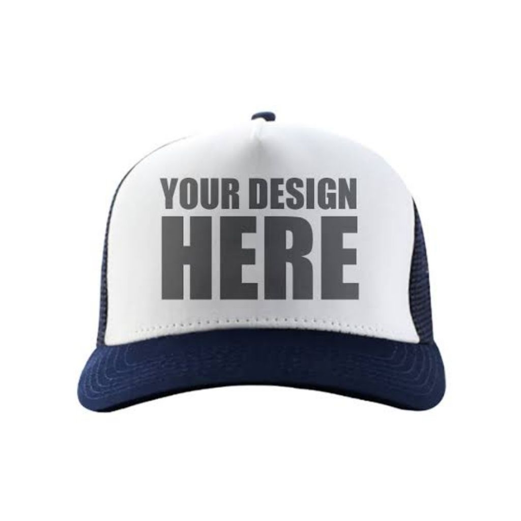 topi custom bisa isi logo sendiri