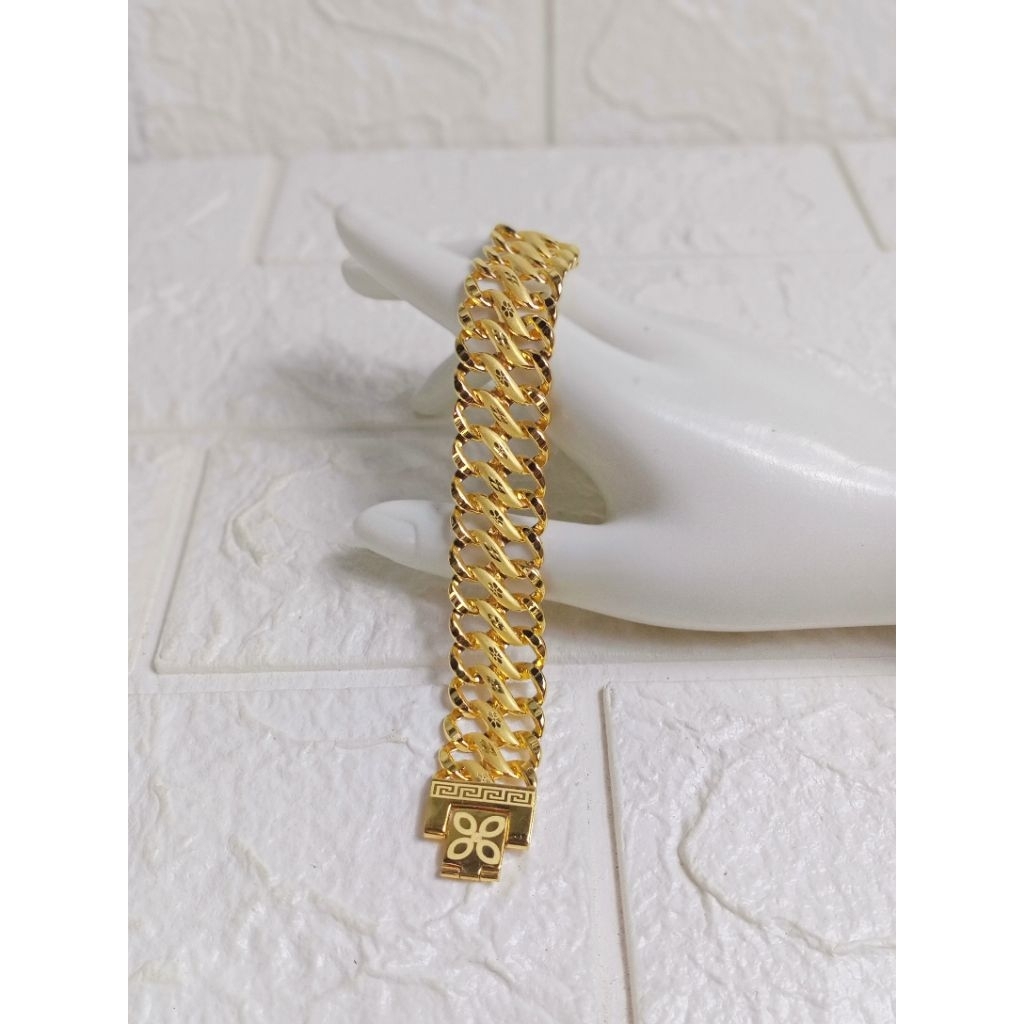 Gelang lipan ss lapis emas 24karat
