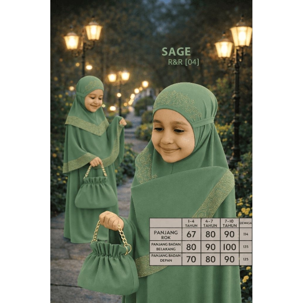 Mukena Dan Tas Anak Cantik Usia 1-10 tahun