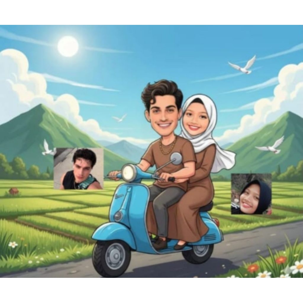 Jasa Edit Foto Karikatur 3D