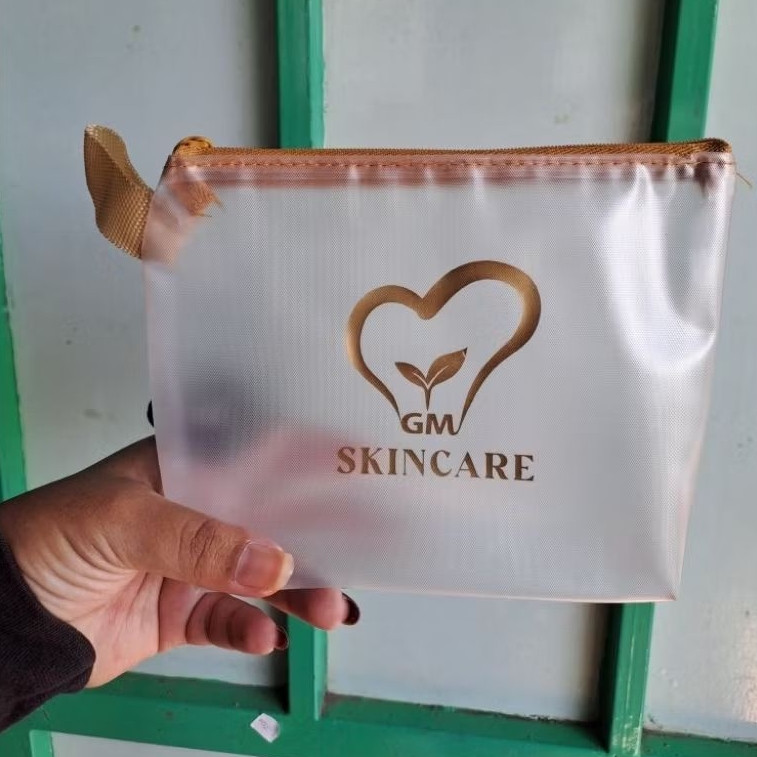 dompet kosmetik dompet mika plastik transparan dompet skincare dompet kemasan skincare gift dompet t