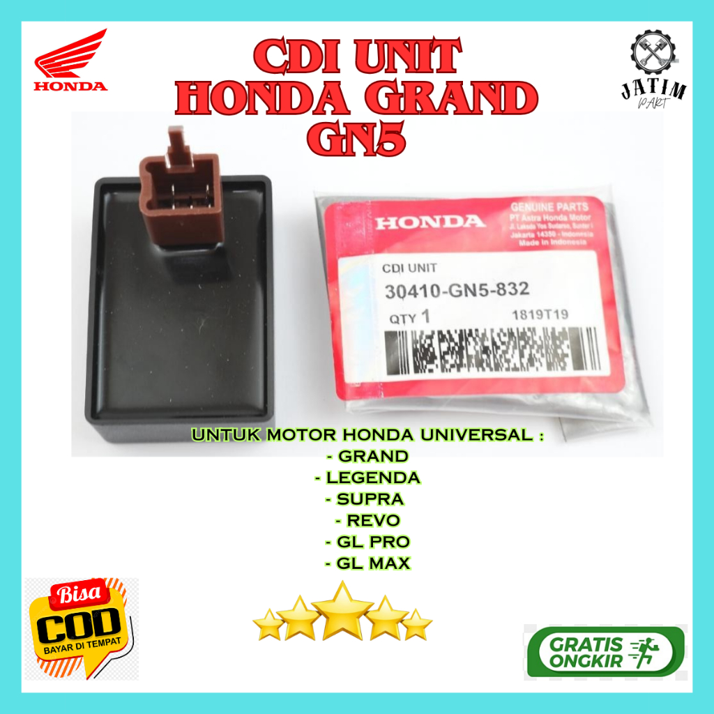 CDI GRAND ORI / SUPRA SHINDENGEN GRADE A / Cdi Grand Original Premiu - 30410-GN5-960