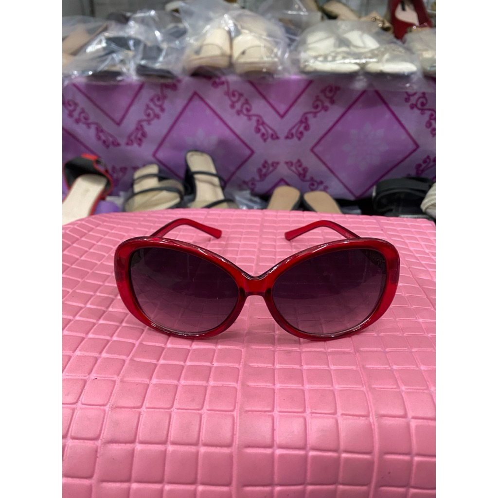 PL kacamata gaya wanita warna merah 15 cm