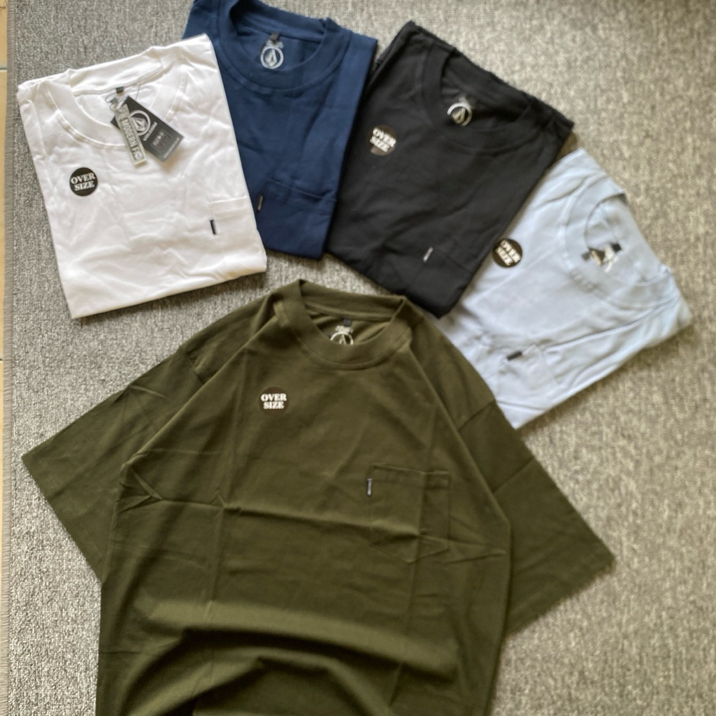 LAPAKDISTRO- Oversize Pocket Basic / Oversize Polos Premium 24's
