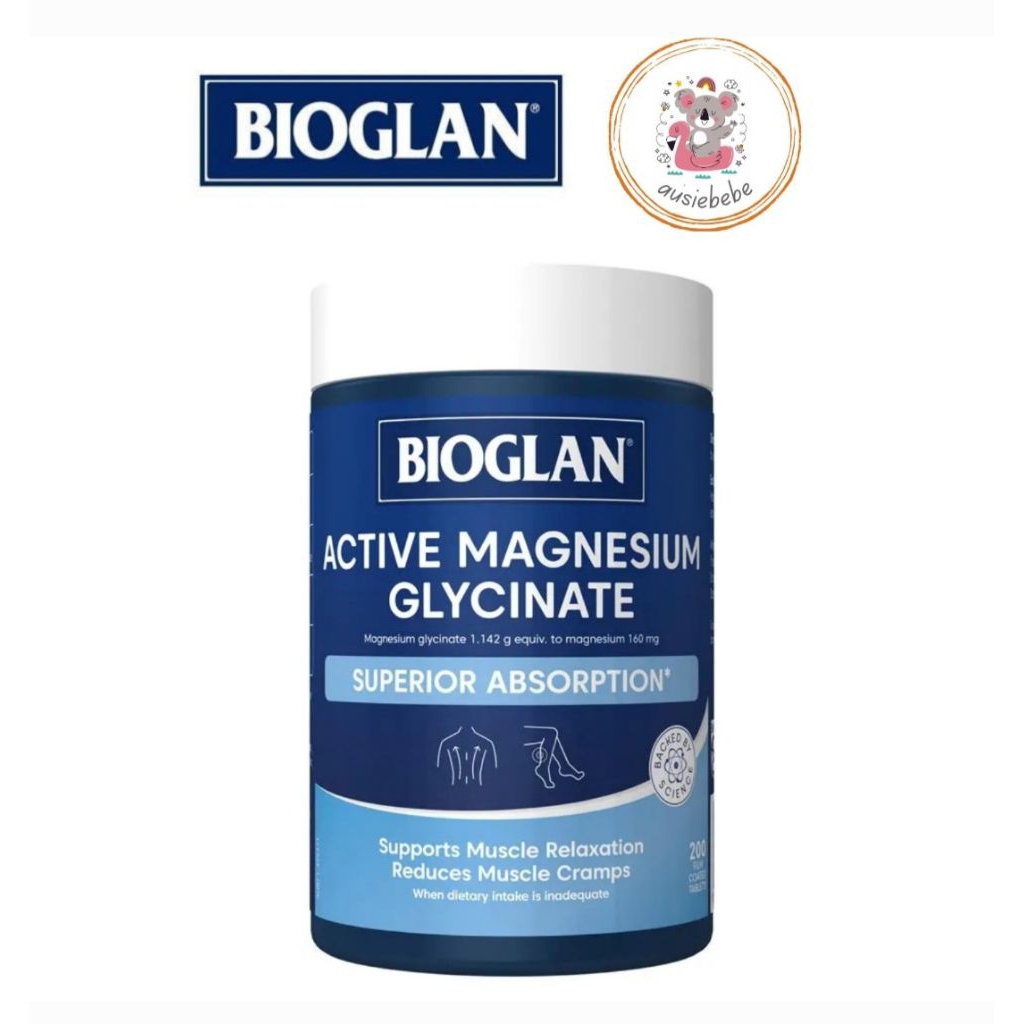 Bioglan Active Magnesium Glycinate 200 Tablets