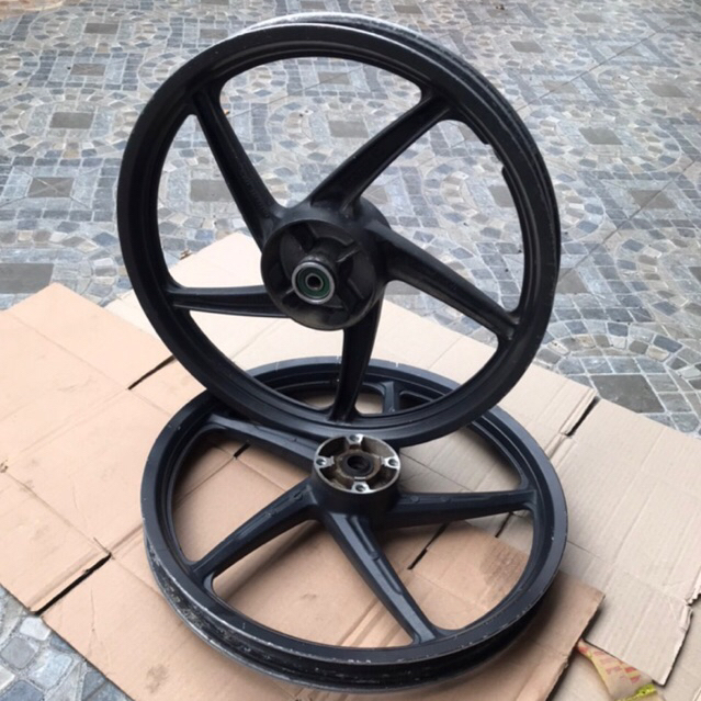 Velg roda velk set depan belakang motor supra X 125 DD CW original second