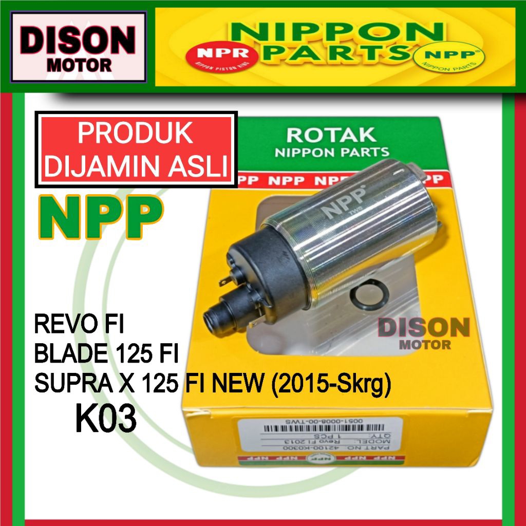 Rotak npp Revo fi Supra x 125 fi new Blade 125 fi K03 original dinamo fuel pump npp