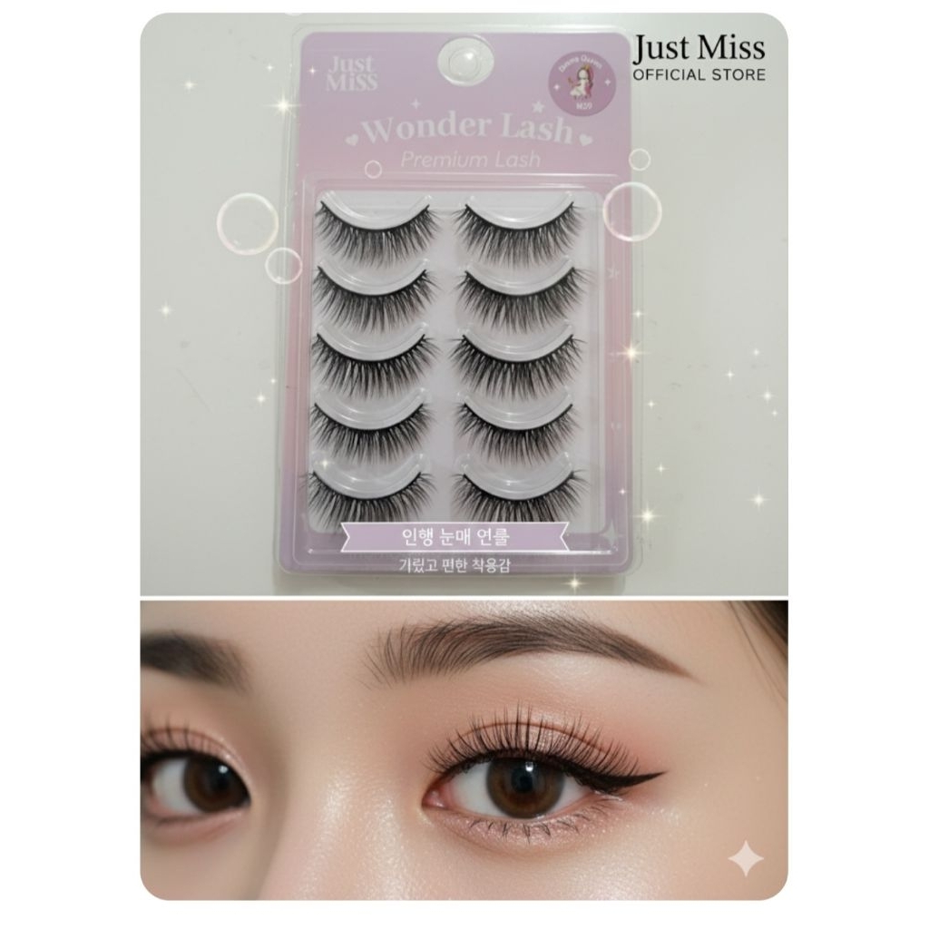 Just Miss Wonder Lash Fairy-838 & Drama Queen M39 - Eyelashes Natural & Bold​
