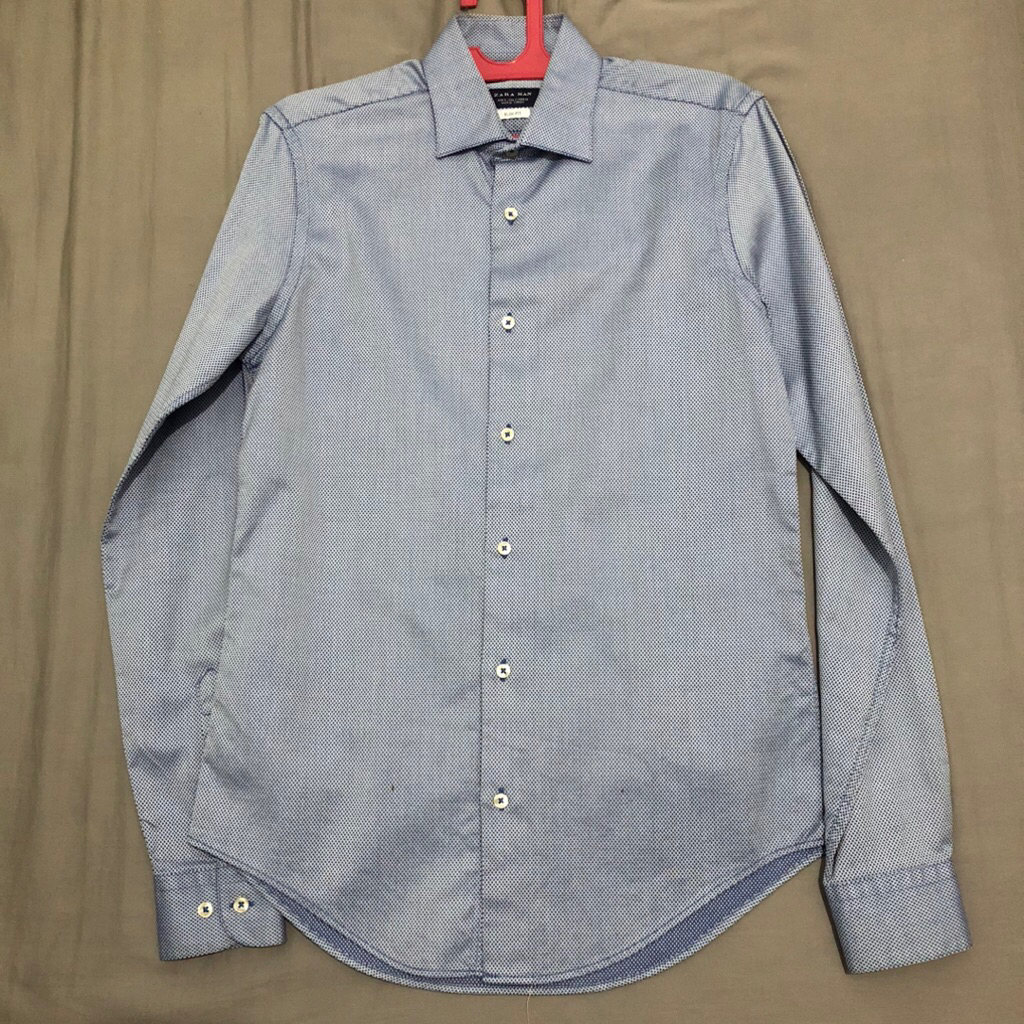 Kemeja Zara Pria Tangan Panjang Original