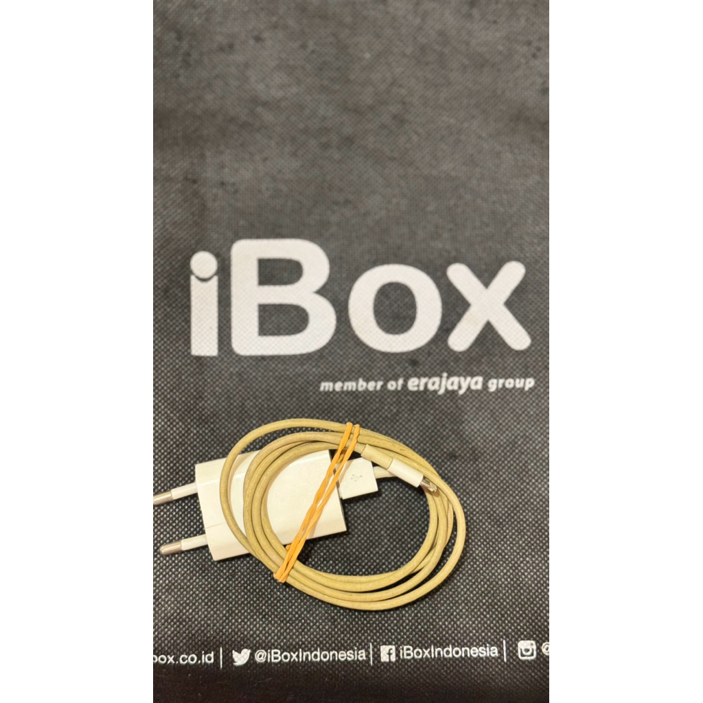 Kepala Charger + kabel usb to lightning iphone copotan original 100% ibox