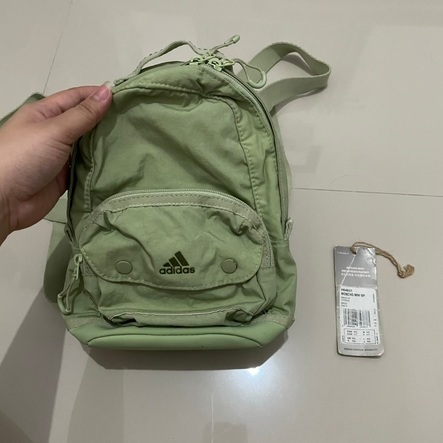 [PRELOVED] Adidas Originals Mini Backpack - Lime (second/used)