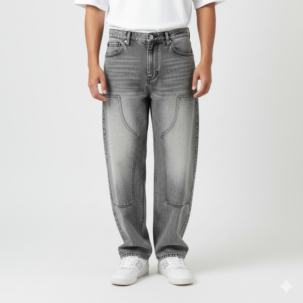 Carpenter Jeans Pria – Baggy Loose Fit Denim