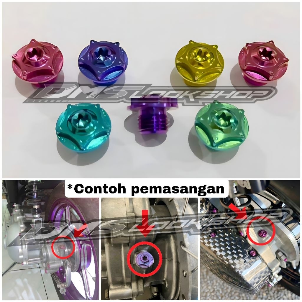 tutup oli gardan titanium mio aerox nmax filano fazzio lexi soul fino nouvo miom3 mios mioj