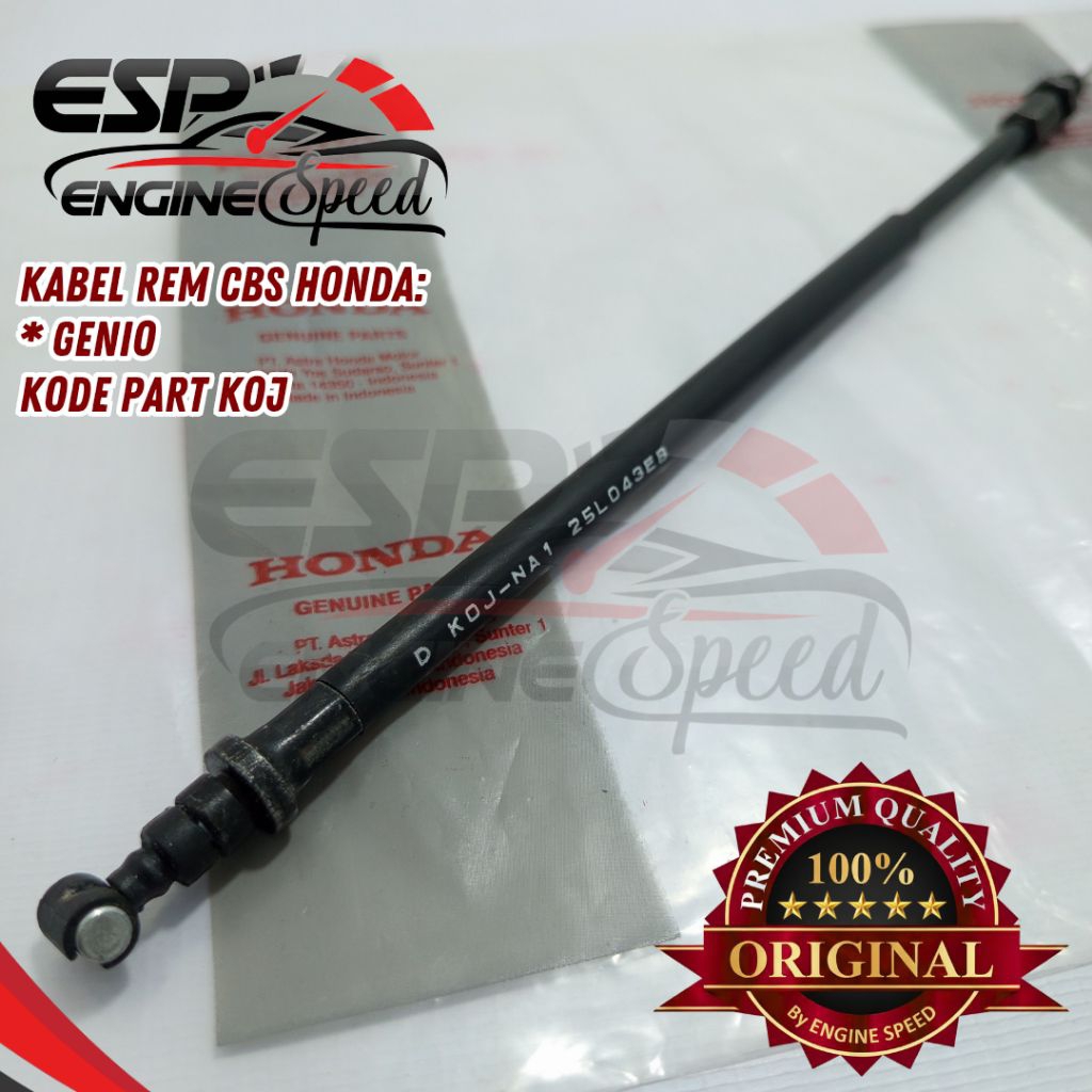 Kabel rem CBS honda genio scoopy new esp vario 125 esp kode KOJ K60 original