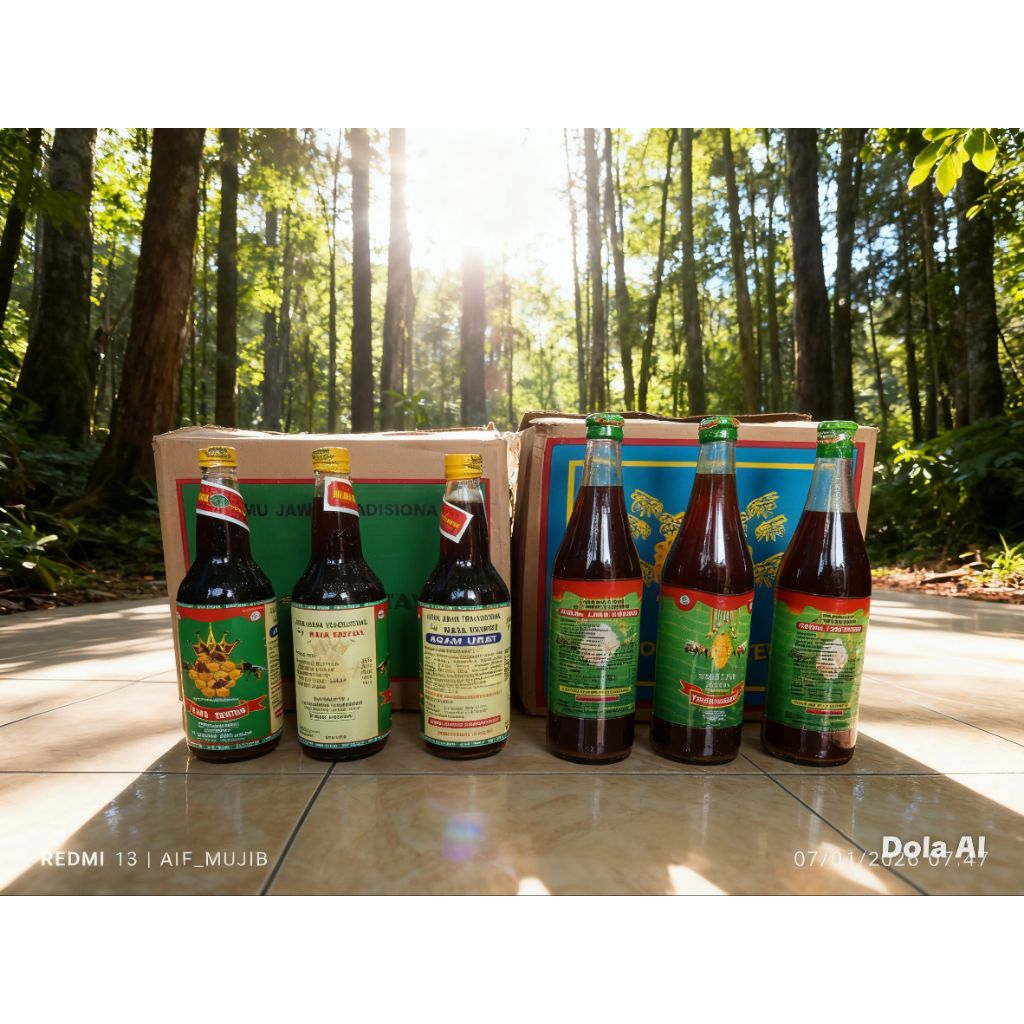 Jamu Pegal Linu dan Asam Urat BOTOL KACA Husada Tawon Klanceng dan Raja Tawon