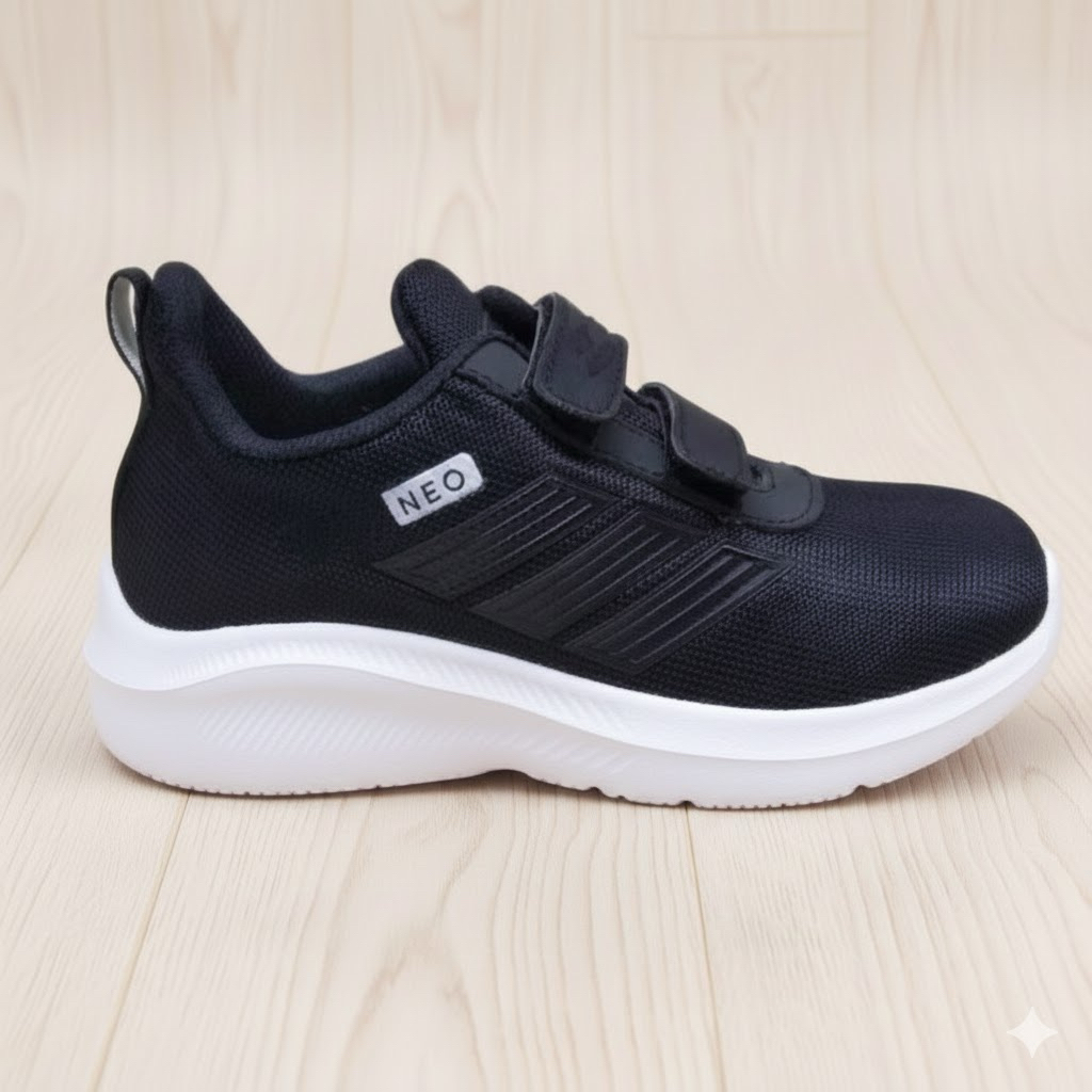 Sepatu Sekolah Anak Laki-Laki Perempuan Slop Velcro Uk 27-38