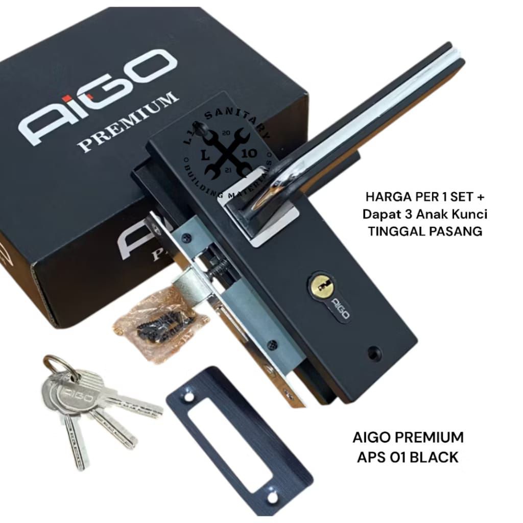 KUNCI PINTU HANDLE PINTU AIGO PREMIUM