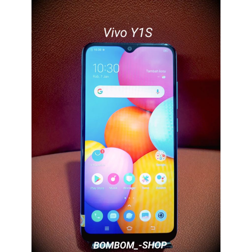 Hp second normal layak pake Hp Vivo Y1S Ram 2/32 minus layar pinggir sedikit shadow