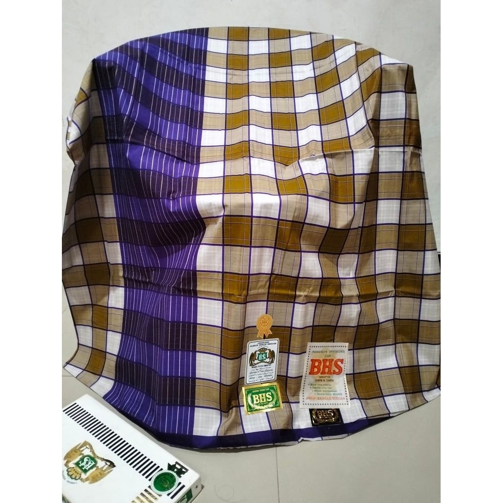 SARUNG BHS KKR KBS KOTAK SUTERA SPUNSILK 140 SUPER JADUL TULISAN ARAB
