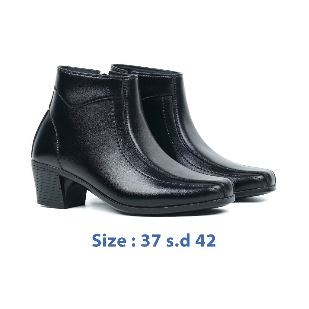 best sale zeintin - sepatu boots pdh wanita sepatu boot fashion wanita formal casual boots resleting