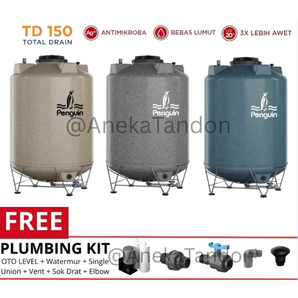 Tangki Air / Tandon / Toren Air Penguin 1500 Liter - TD 150