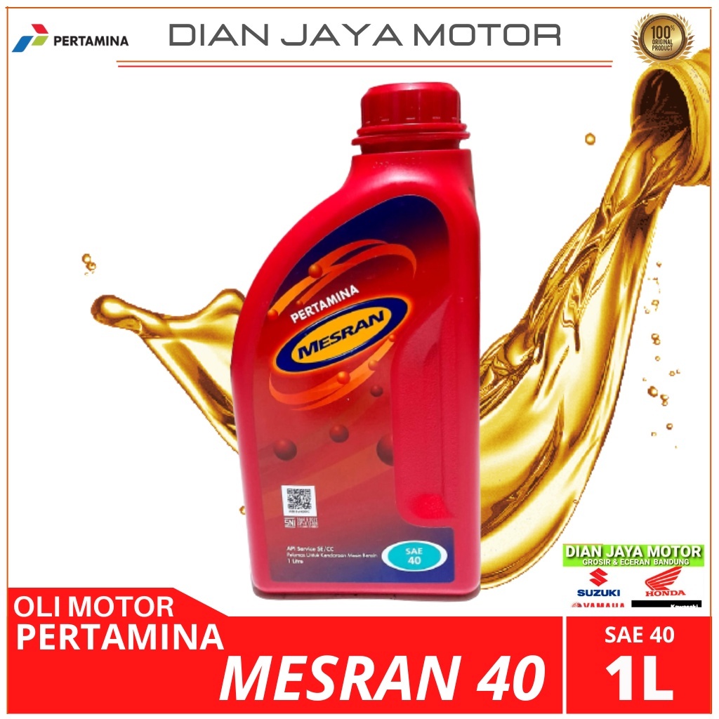 MESRAN 40 OLI MESIN PERTAMINA MESRAN 40 1 LITER dian jaya motor