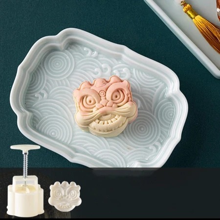 PiePie Cetakan Barongsai Nastar Mooncake Mochi Cookies Mold Edisi Imlek 30gram Diameter 4cmx4cm Coco