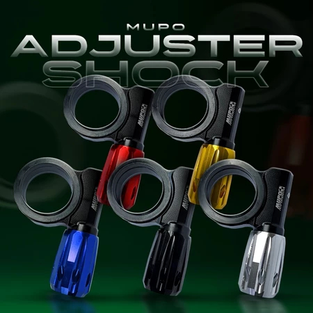 MUPO RACE ADJUSTER SHOCK TJQ-03 MUPO Preload Adjuster Shock Belakang Non Cable Klik Fungsional