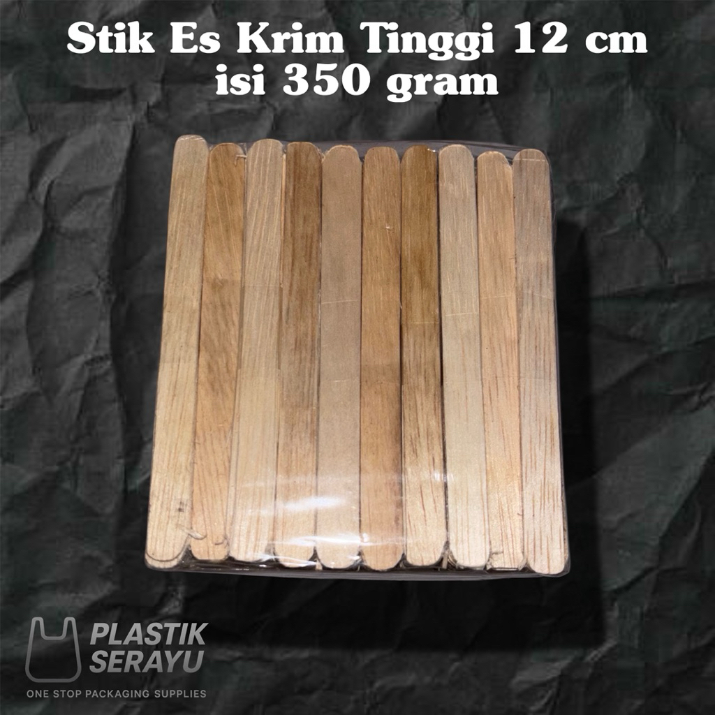Stik Es Krim Panjang 12 cm Tinggi 350 gram untuk Krim Es