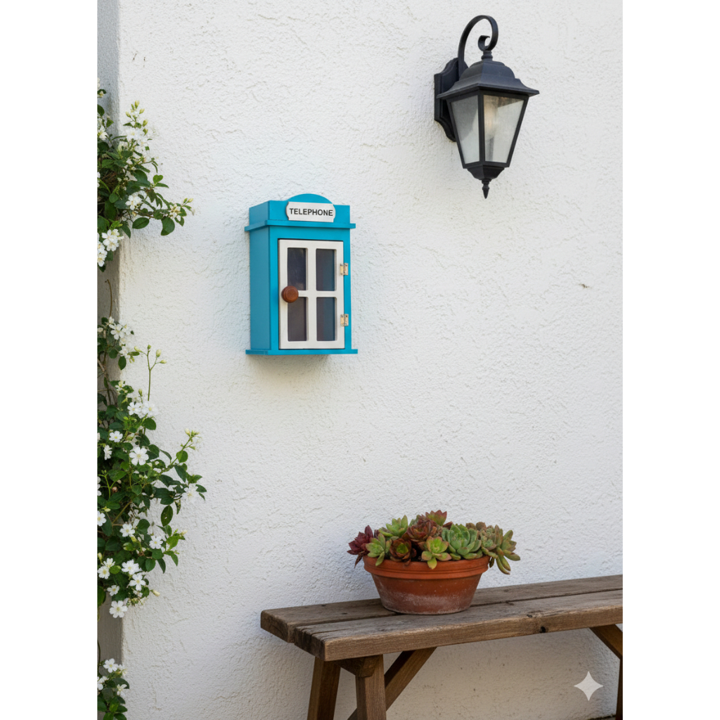 Cover Box Meteran PLN Kayu Estetik - Model Box Telepon London