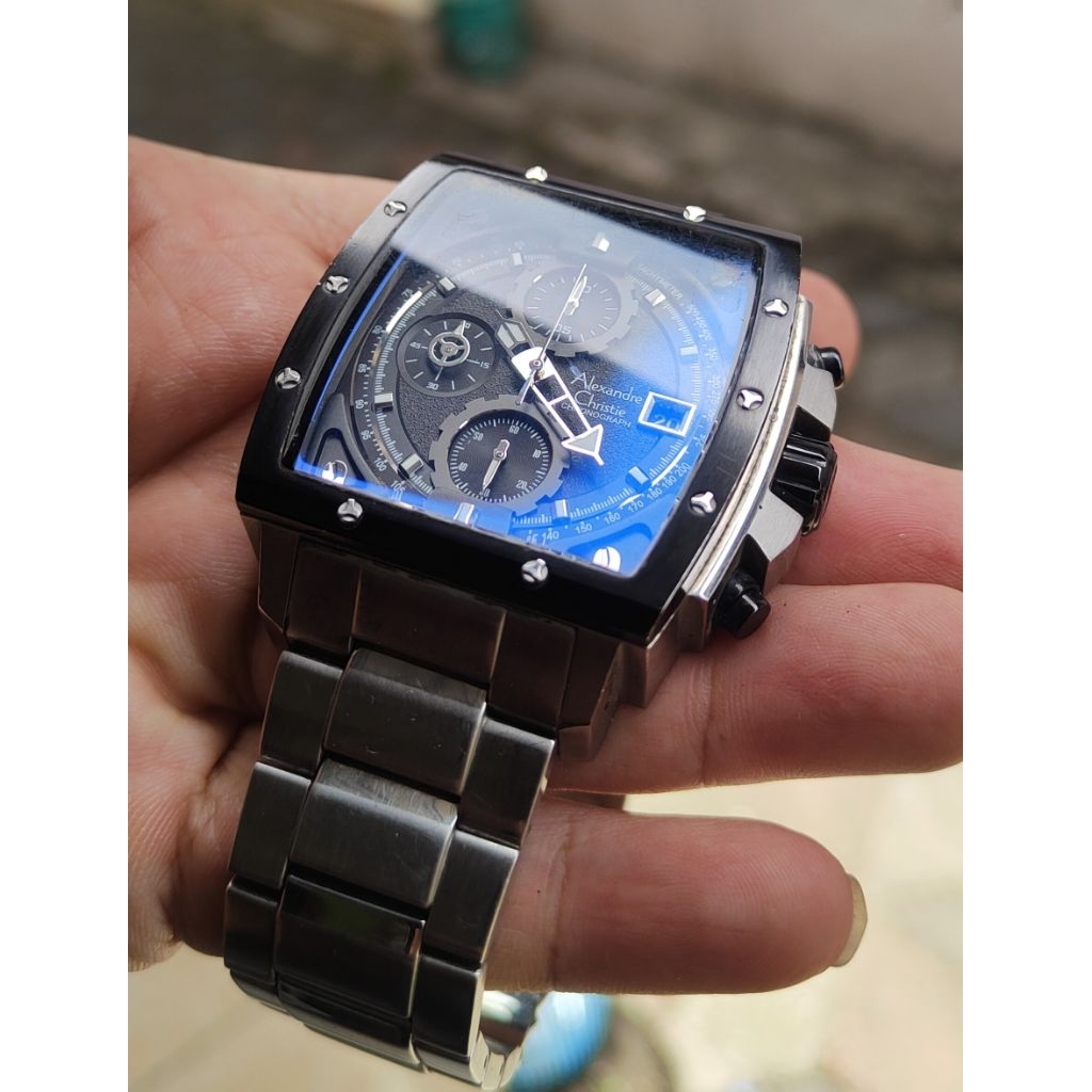 jam tangan original Alexandre Christie pria second bekas preloved