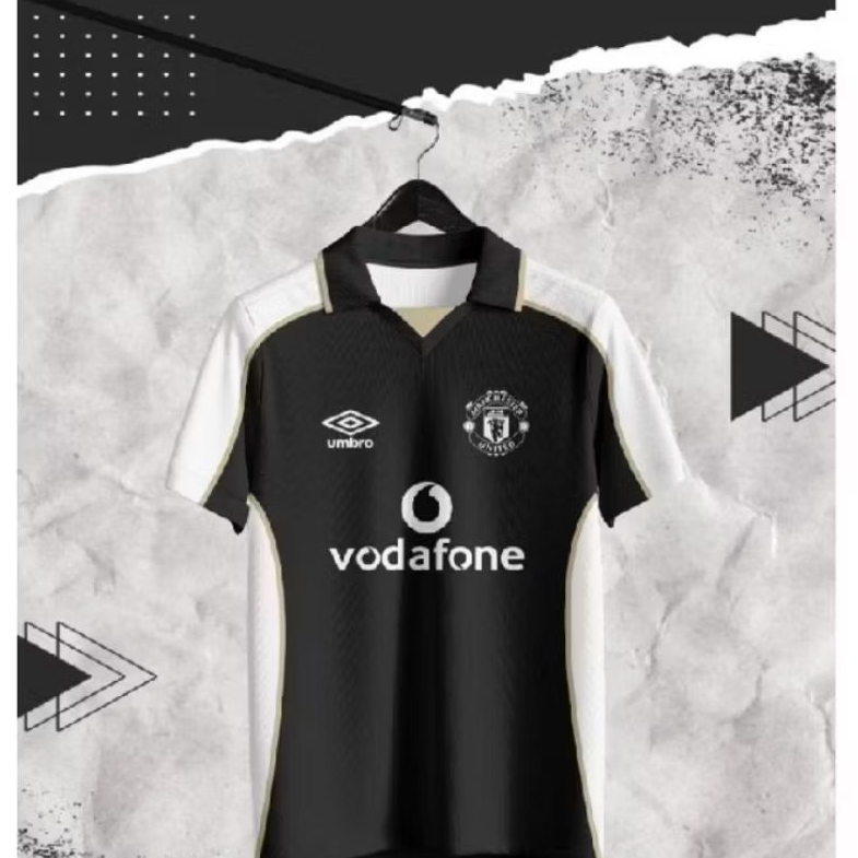 jersey vintage manchester United hitam 2001/2002