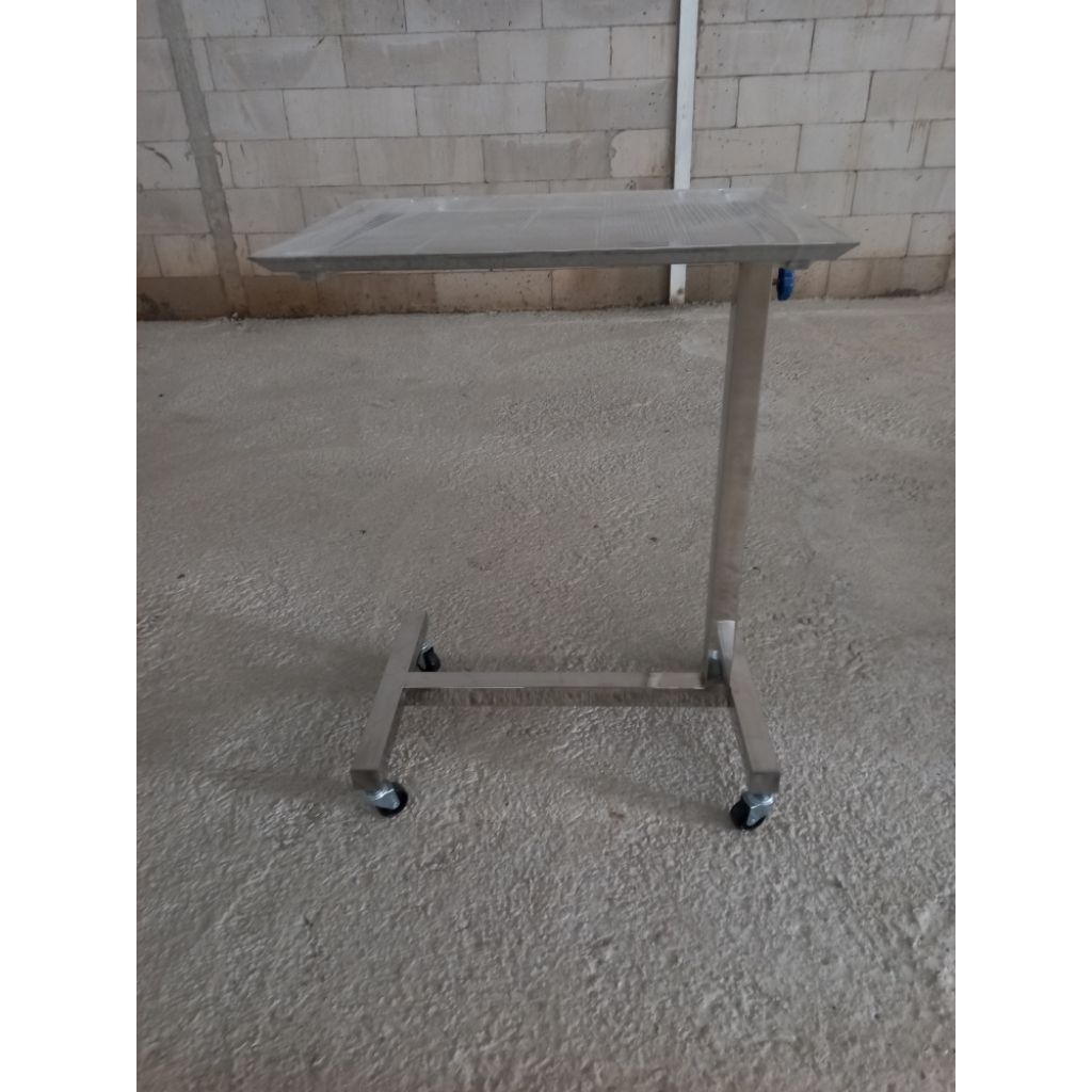 over table meja mayo stainless meja makan pasien mayo stenlis