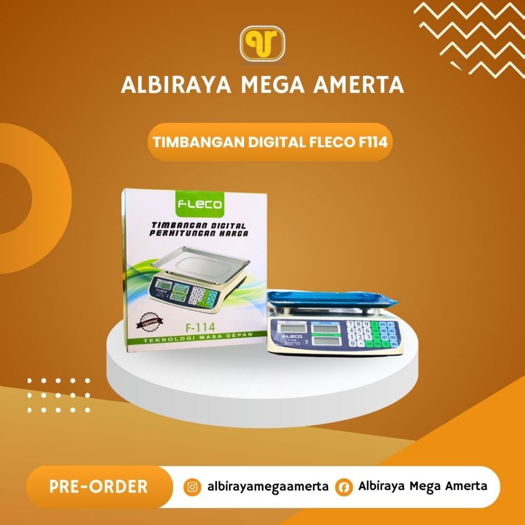[COD] TIMBANGAN DIGITAL FLECO F114, F106, 40KG | TERMURAH | GROSIR