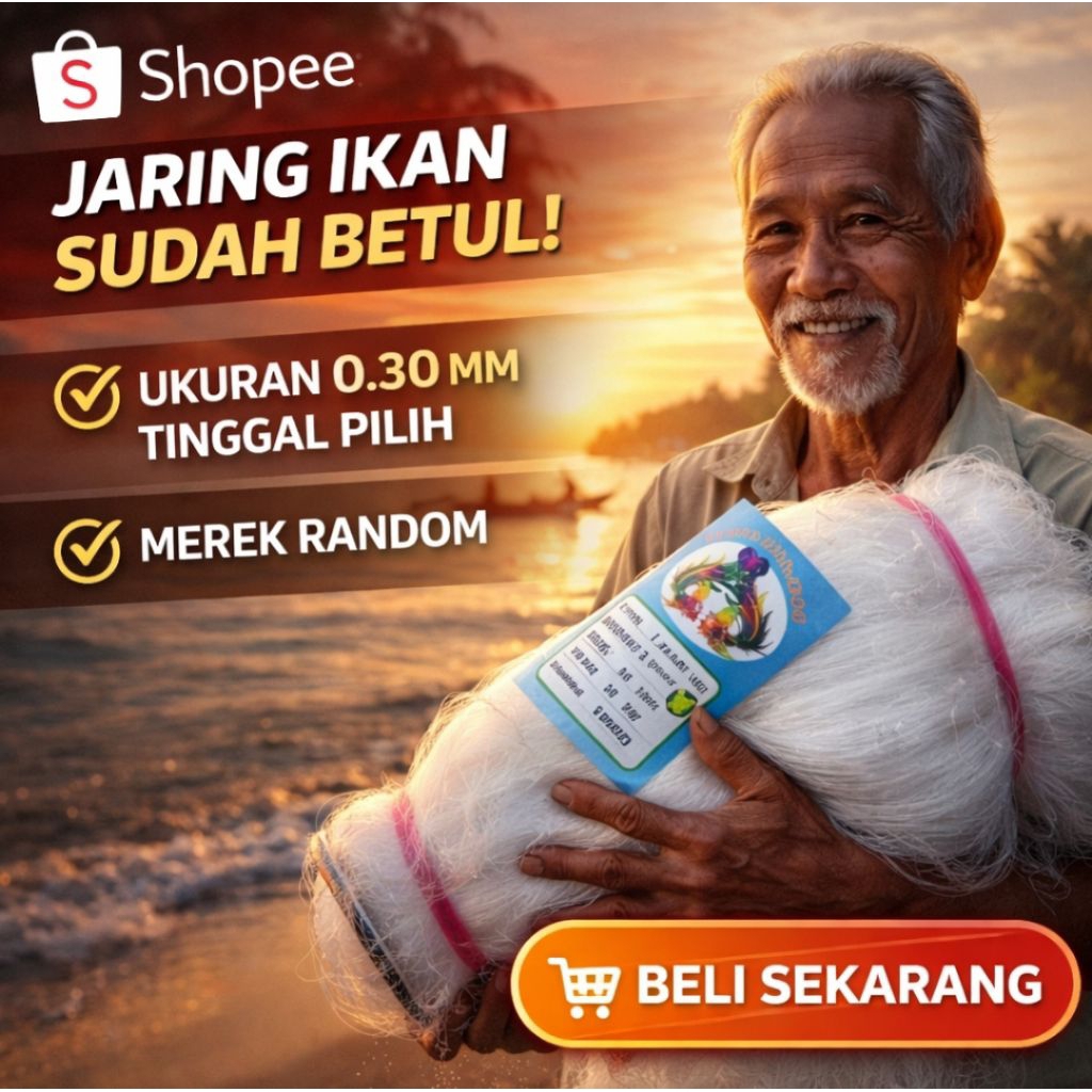 Jaring Ikan Murah untuk Nelayan – Pukat Ikan Kuat & Awet | Berbagai Ukuran