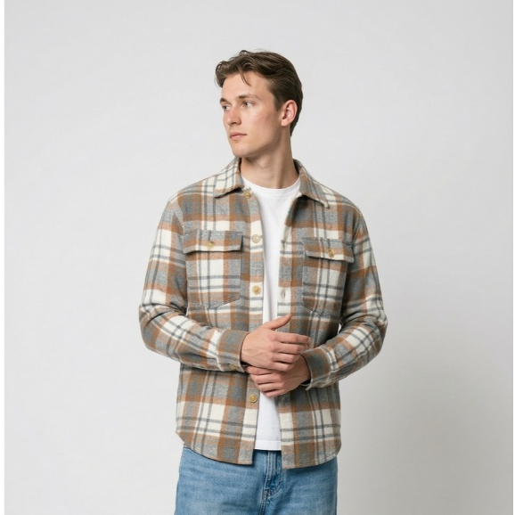 Woodsman Flannel Over Shirt Jacket – Kemeja Jaket Pria Kotak Premium  Vol. 2