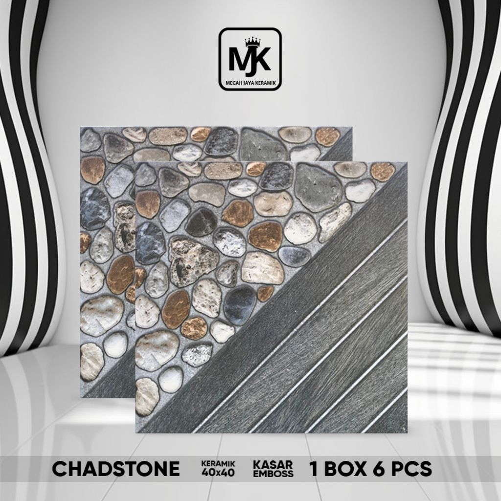 keramik motif batu Chadstone 40x40