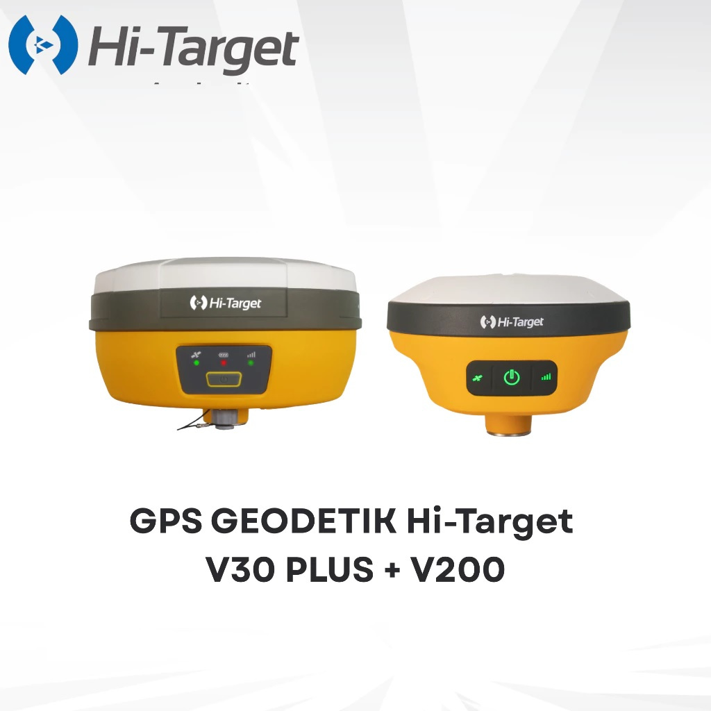 GNSS GPS Geodetik Hi-Target V30 Plus Base Hi-Tagret V200 Rover PAKET LENGKAP SIAP PAKAI