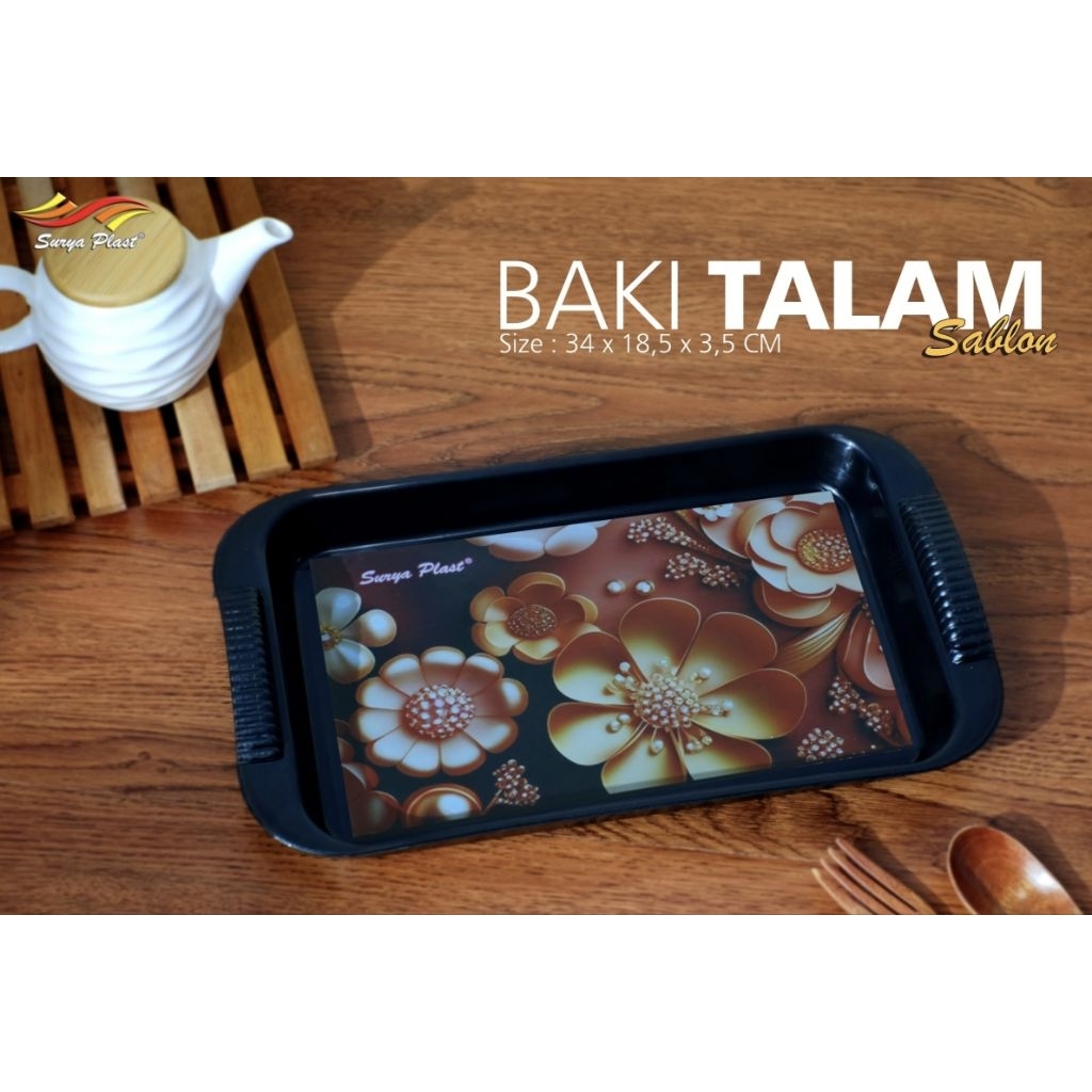 BAKI TALAM/NAMPAN TALAM MOTIF BLACK SURYAPLAST